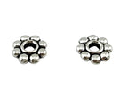 1.5x7mm Daisy Spacer Bead Rhodium