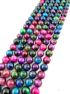 Multi color Tiger Eye Beads Available in 8mm Sizes