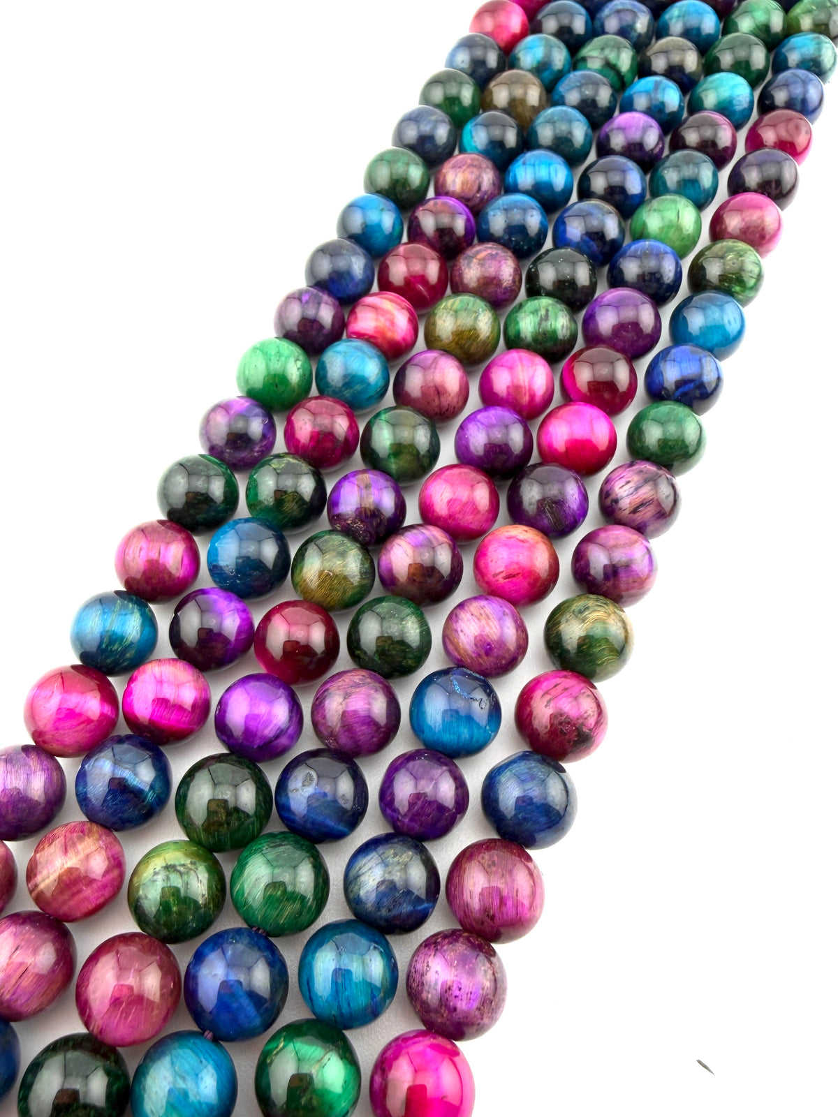 Multi color Tiger Eye Beads Available in 8mm Sizes