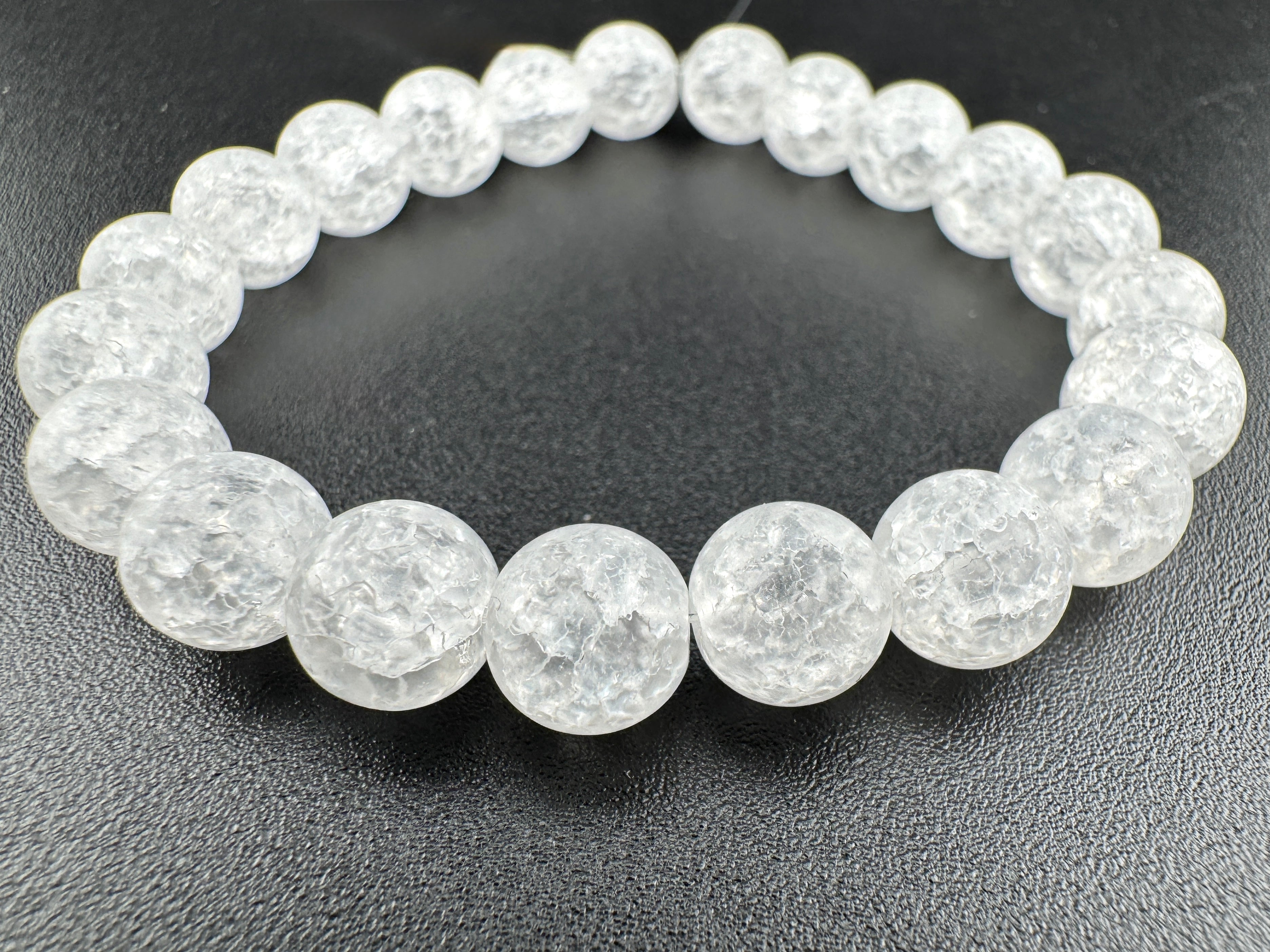 Matte Crackle Quartz Beads Available in 6mm, 8mm, 10mm Sizes