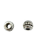 6x8mm Spacer Bead Rhodium