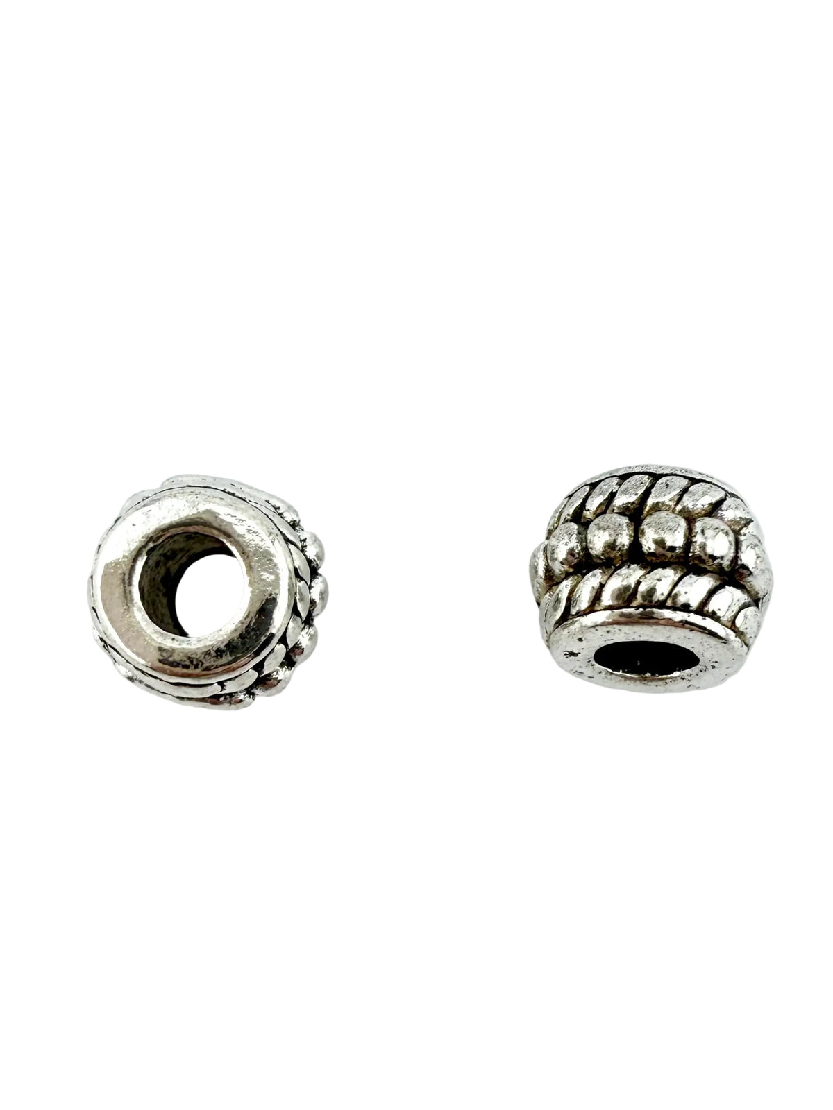 6x8mm Spacer Bead Rhodium