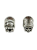 9x14mm Helmat Skull Spacer Rhodium