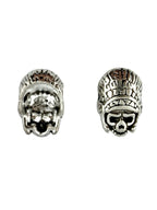 9x14mm Helmat Skull Spacer Rhodium
