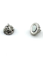 9mm Round Magnetic Claps Silver