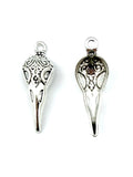 35mm Deco-Bird Skull Rhodium
