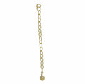 14K Gold Filled 2 inch Extension with Smooth 4mm Ball Bead.