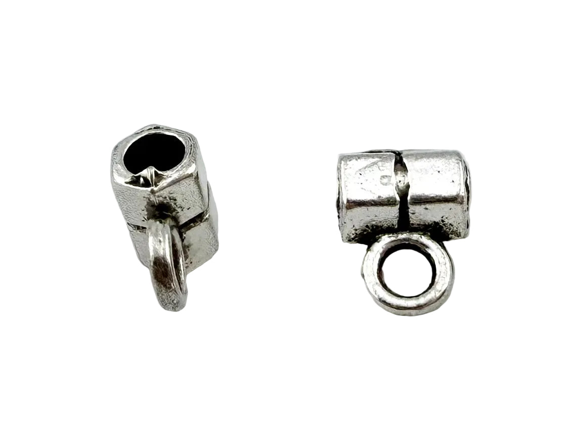 4.5x6mm Barrell Hanger Spacer Rhodium