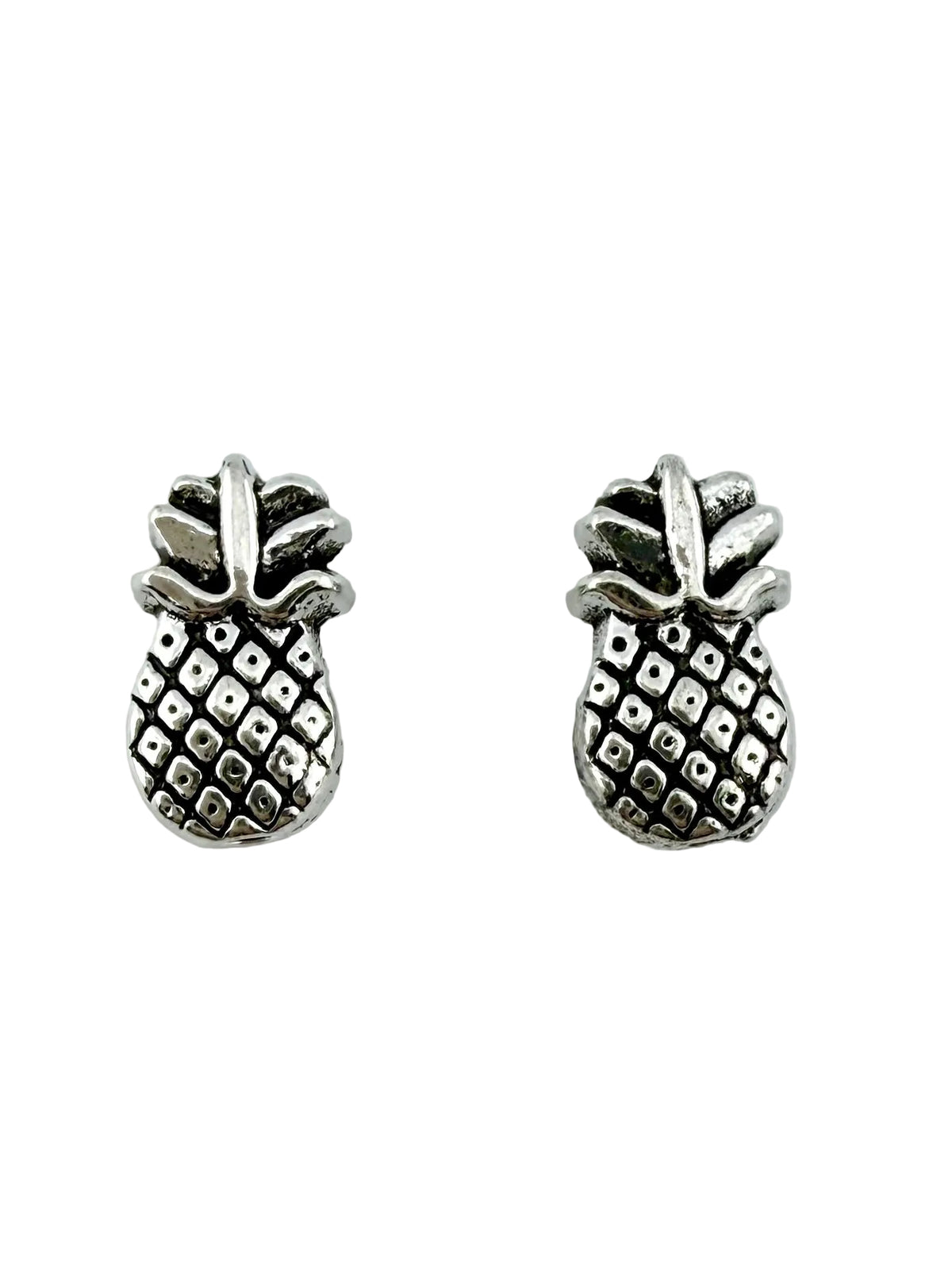 10x6mm Pinapple Spacer Rhodium