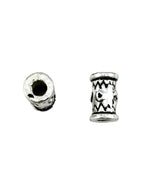 10x6.5mm Barrell Spacer Bead Rhodium