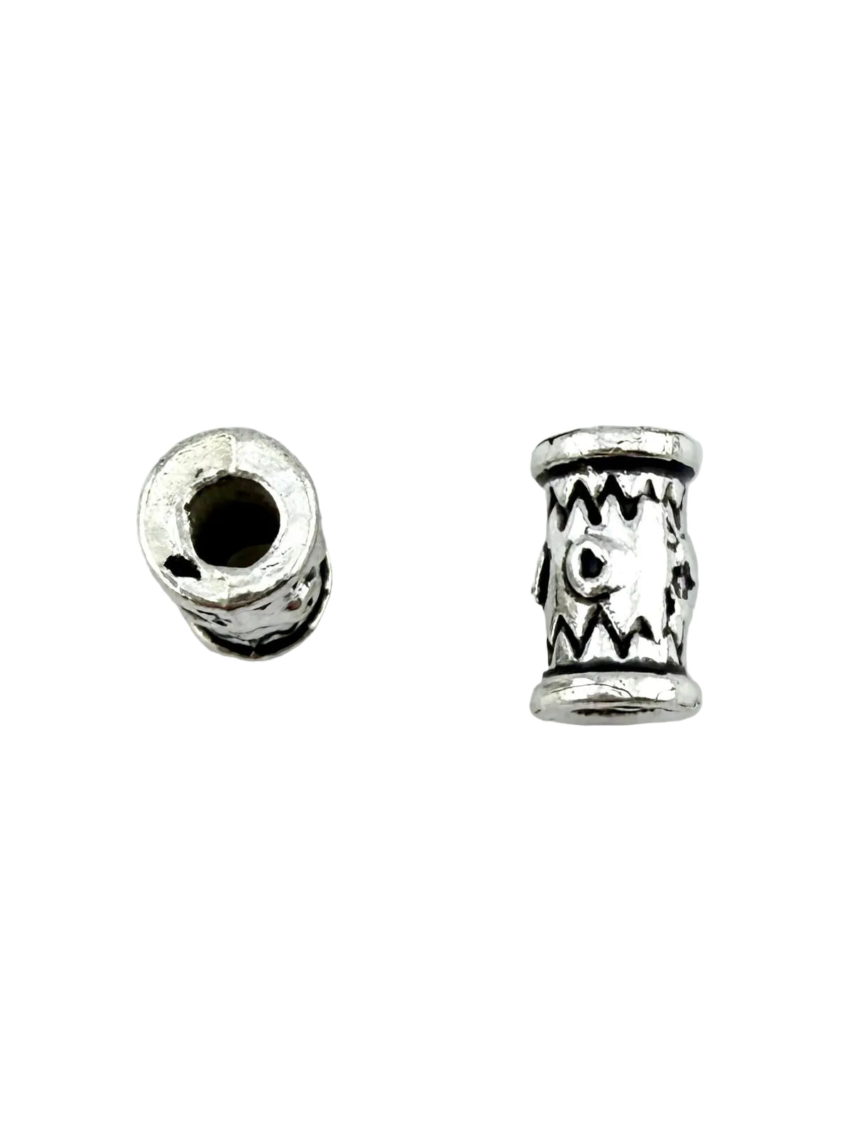 10x6.5mm Barrell Spacer Bead Rhodium