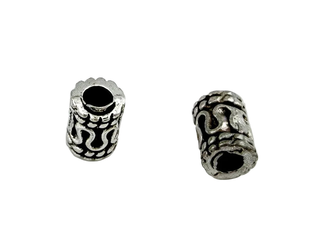 5.5x4mm Barrell Spacer Rhodium