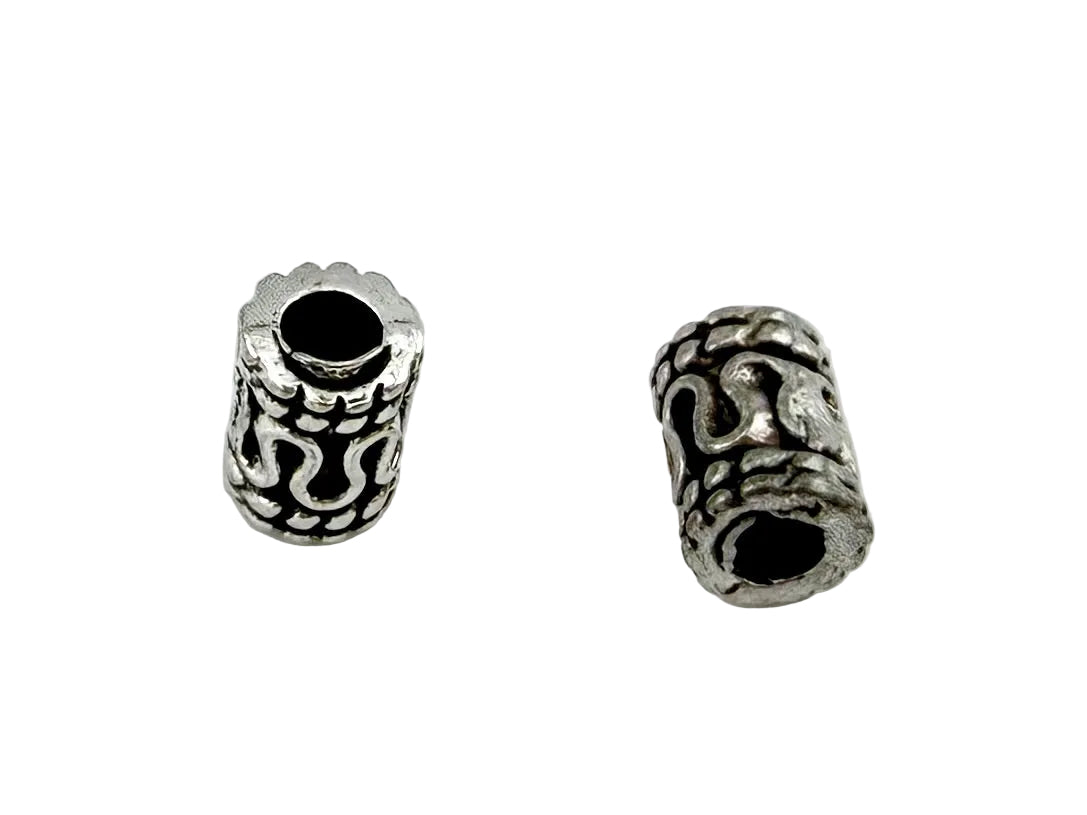 5.5x4mm Barrell Spacer Rhodium