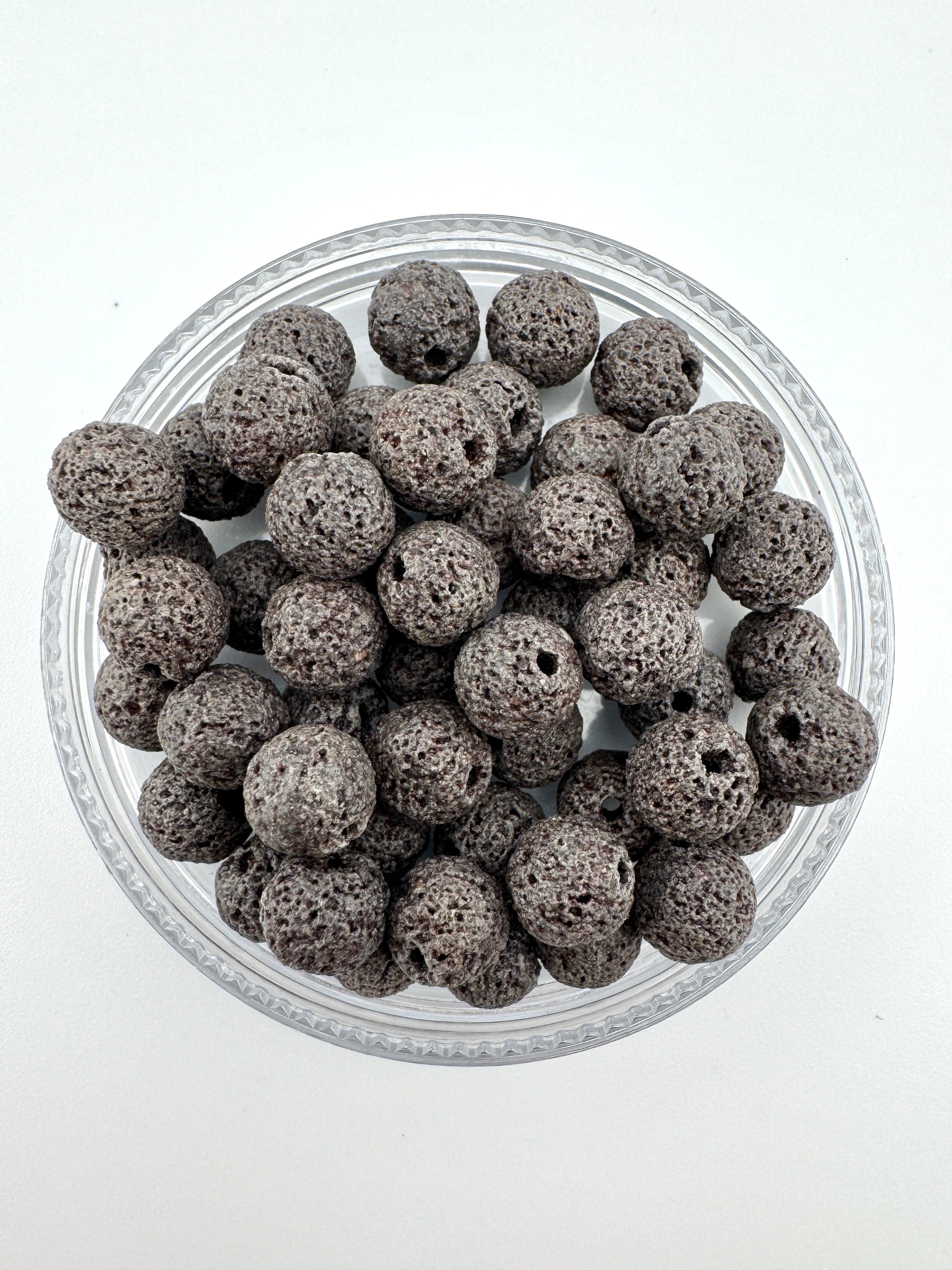 Dyed Lava Stone Grey Beads Available in 8mm Sizes