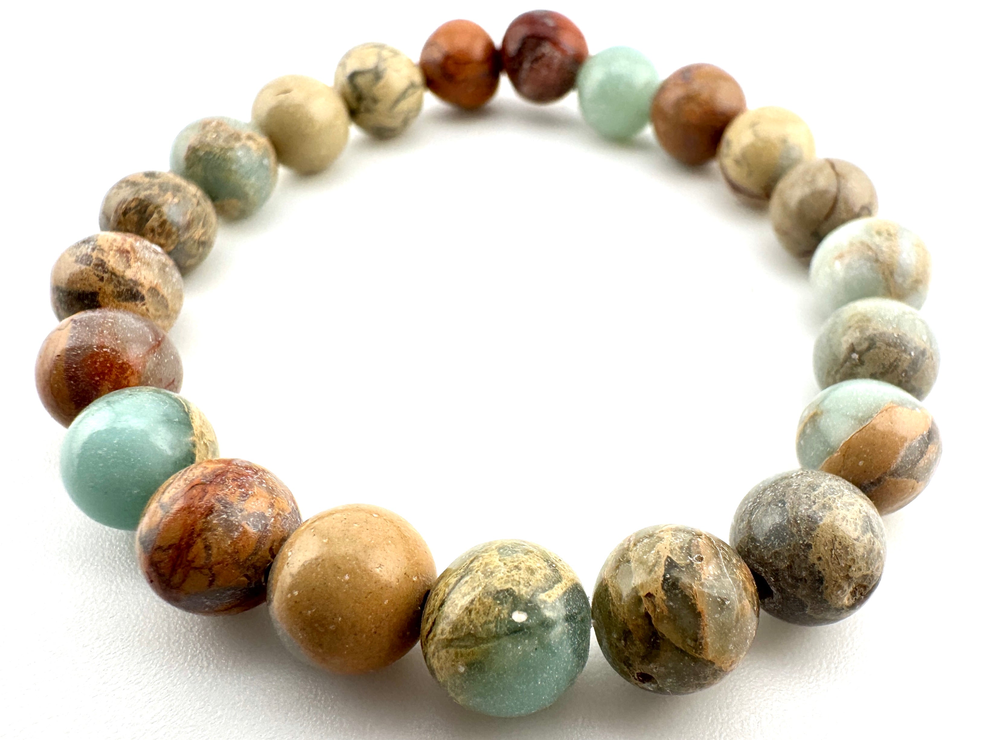 Aqua Terra Jasper Beads Available in 6mm, 8mm, 10mm Sizes