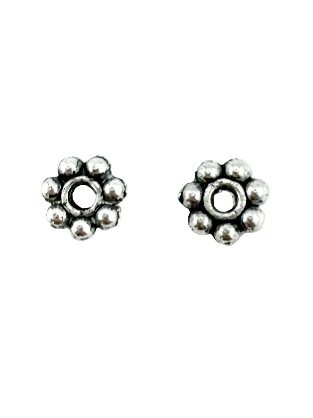 1.5x6mm Daisy Spacer Rhodium