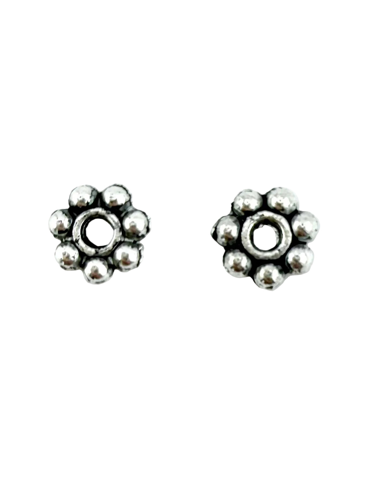 1.5x6mm Daisy Spacer Rhodium