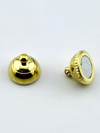 12mm Round Magnetic Claps Gold