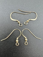 14k Gold Filled Fish Hook Earring Parts pair 1 pair
