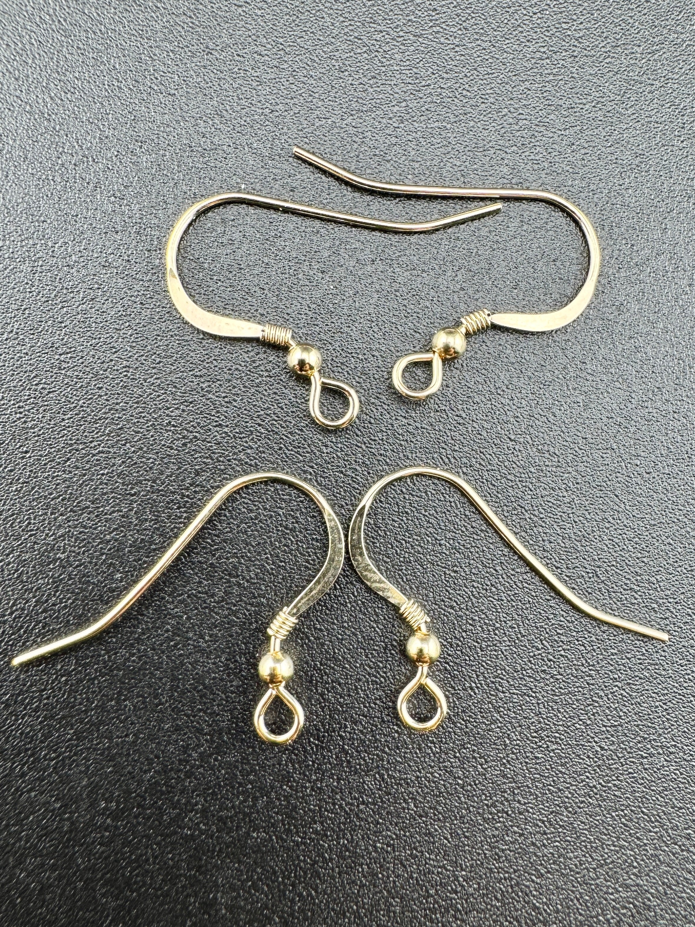 14k Gold Filled Fish Hook Earring Parts pair 1 pair