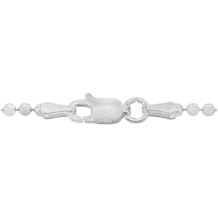 Sterling Silver, 1.8mm Bead Chain.