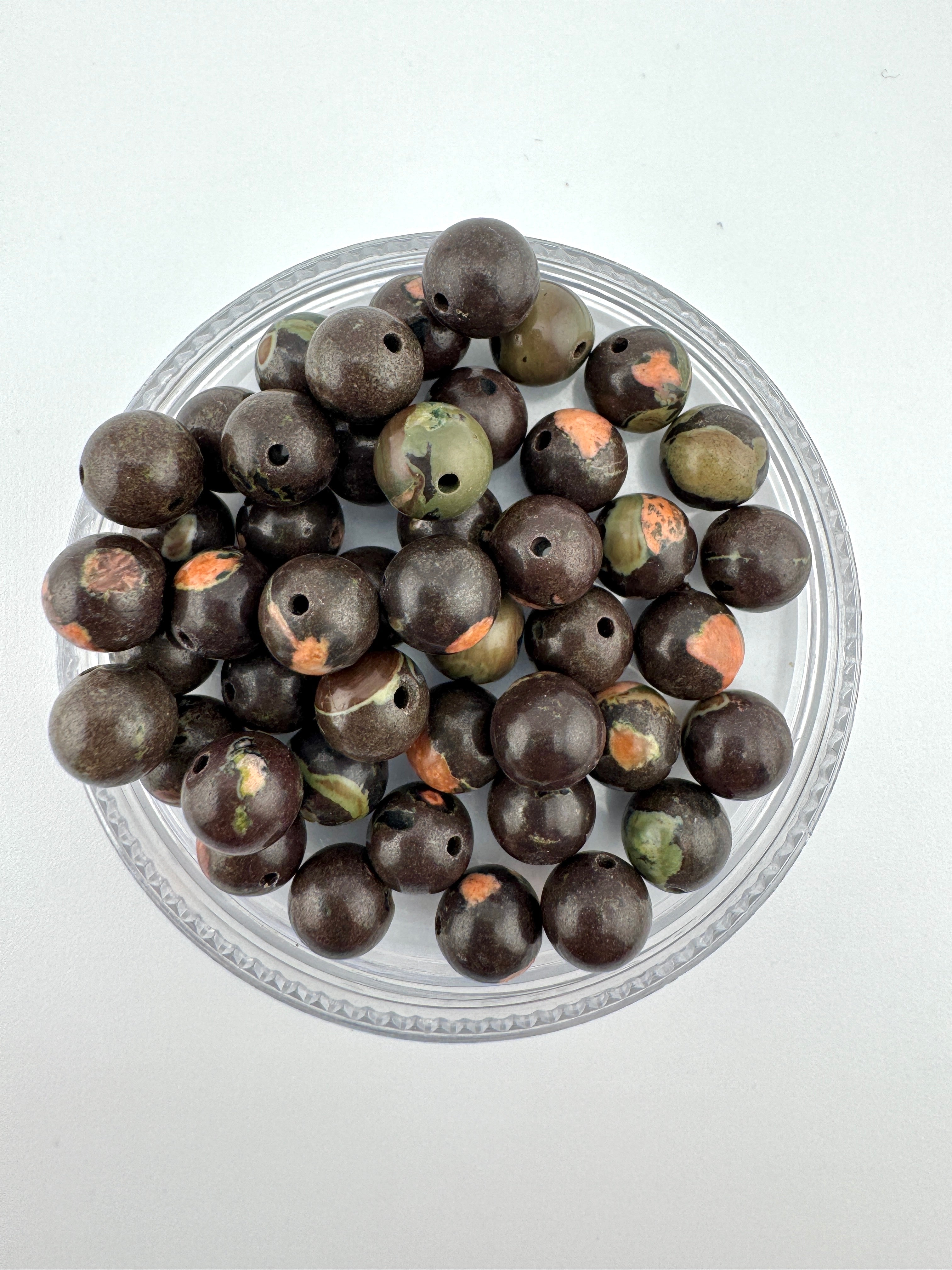 Plum Blossom Agate Beads Available in 6mm, 8mm Sizes