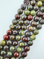 Dragon Blood Stone Beads Available in 6mm, 8mm Sizes