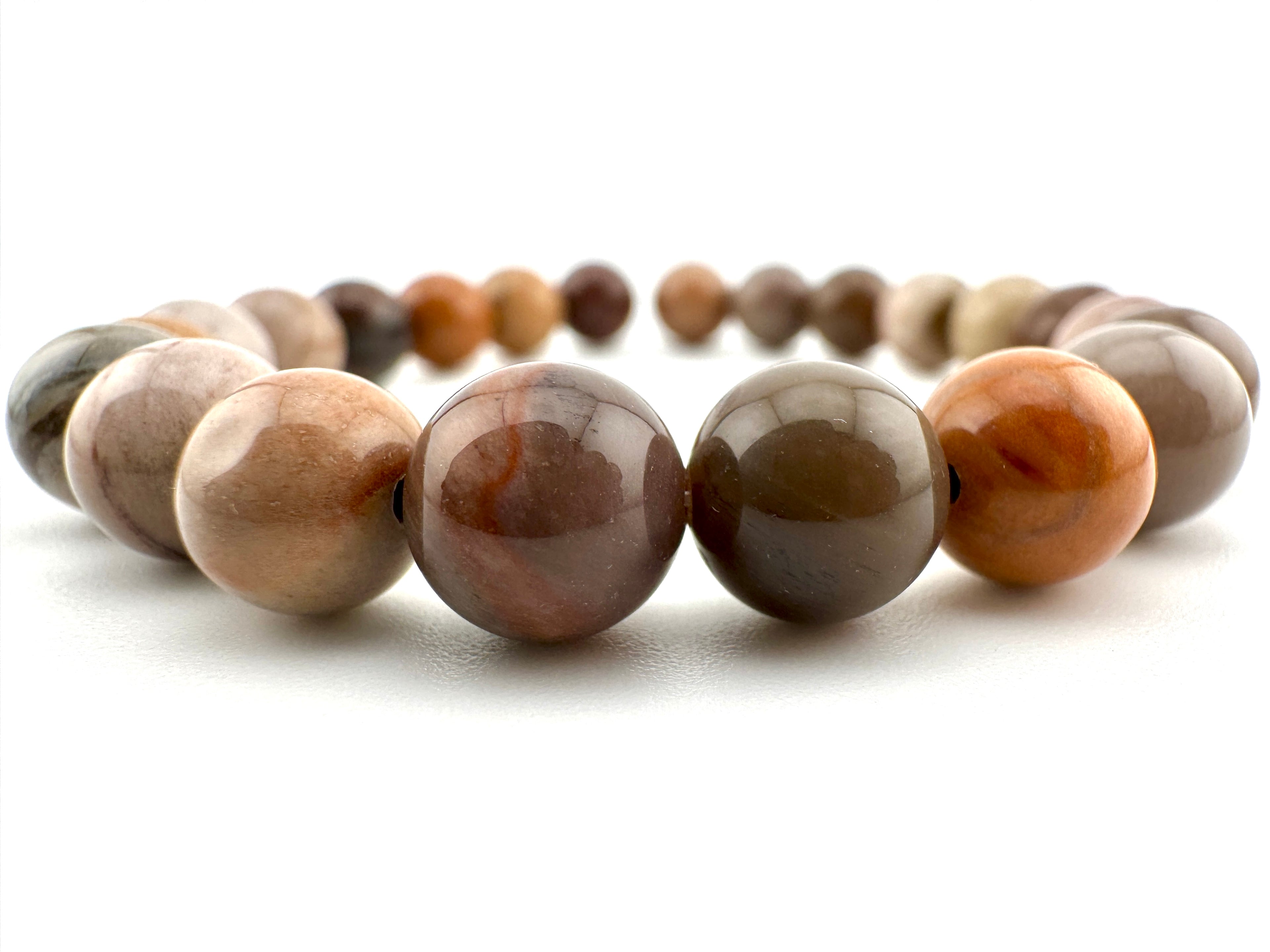 Rainbow Petrified Wood Beads Available in 6mm, 8mm Sizes