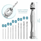 10-Piece Craft Drill Bit Set – 0.8mm to 3mm Precision Bits for Jewelry & DIY