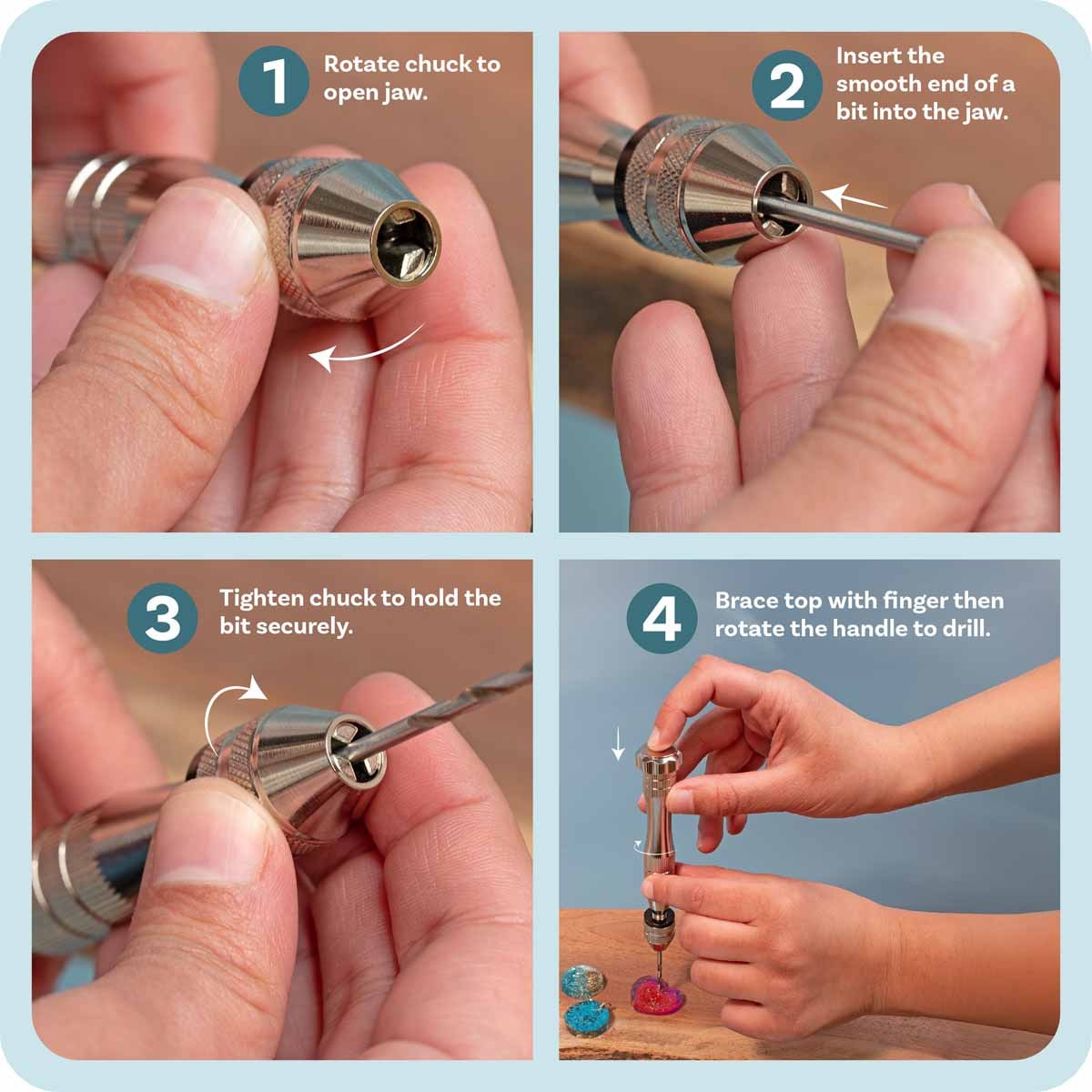 10-Piece Craft Drill Bit Set – 0.8mm to 3mm Precision Bits for Jewelry & DIY