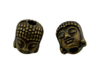 10.5x8.5mm Buddha Head Spacer Antique Brass