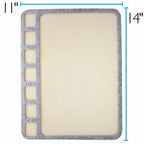 Seed Bead Treasure Mat 11" x 14" with 7 Cavities – Soft Beading & Jewelry Making Work Mat