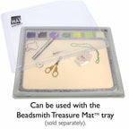 Seed Bead Treasure Mat 11" x 14" with 7 Cavities – Soft Beading & Jewelry Making Work Mat