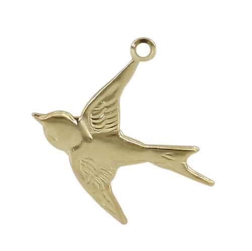14K Gold Filled Dove Charm