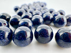 Blue Gold Stone Man Made Beads Available in 4mm, 6mm, 8mm, 12mm Sizes