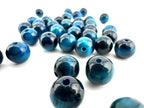 Dyed Tiger Eye Light Blue Beads Available in 6mm, 8mm, 10mm Sizes
