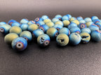 Blue Green Druzy Beads Available in 6mm, 8mm Sizes