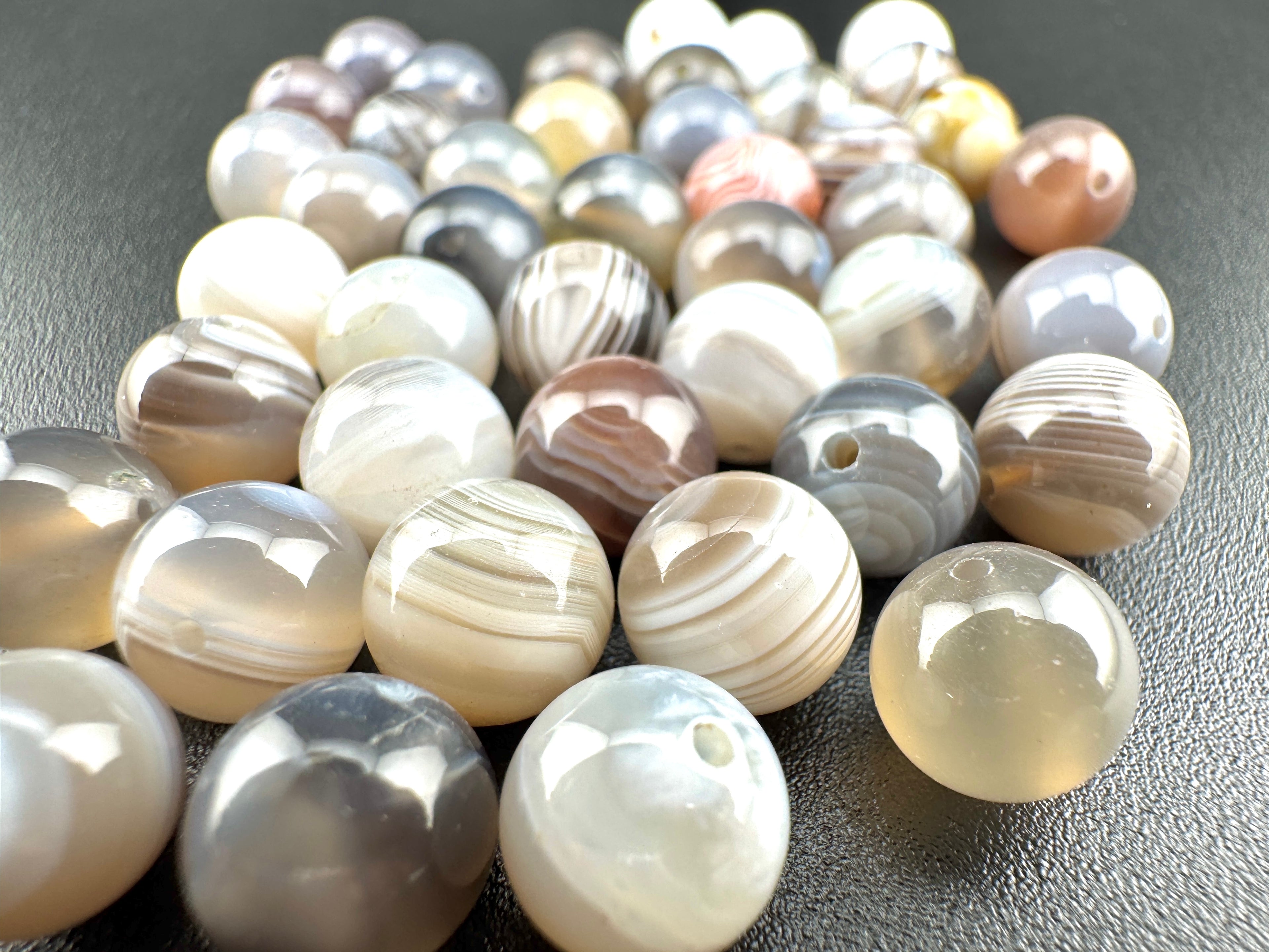 Botswanna Agate Beads Available in 4mm, 6mm, 8mm, 10mm Sizes