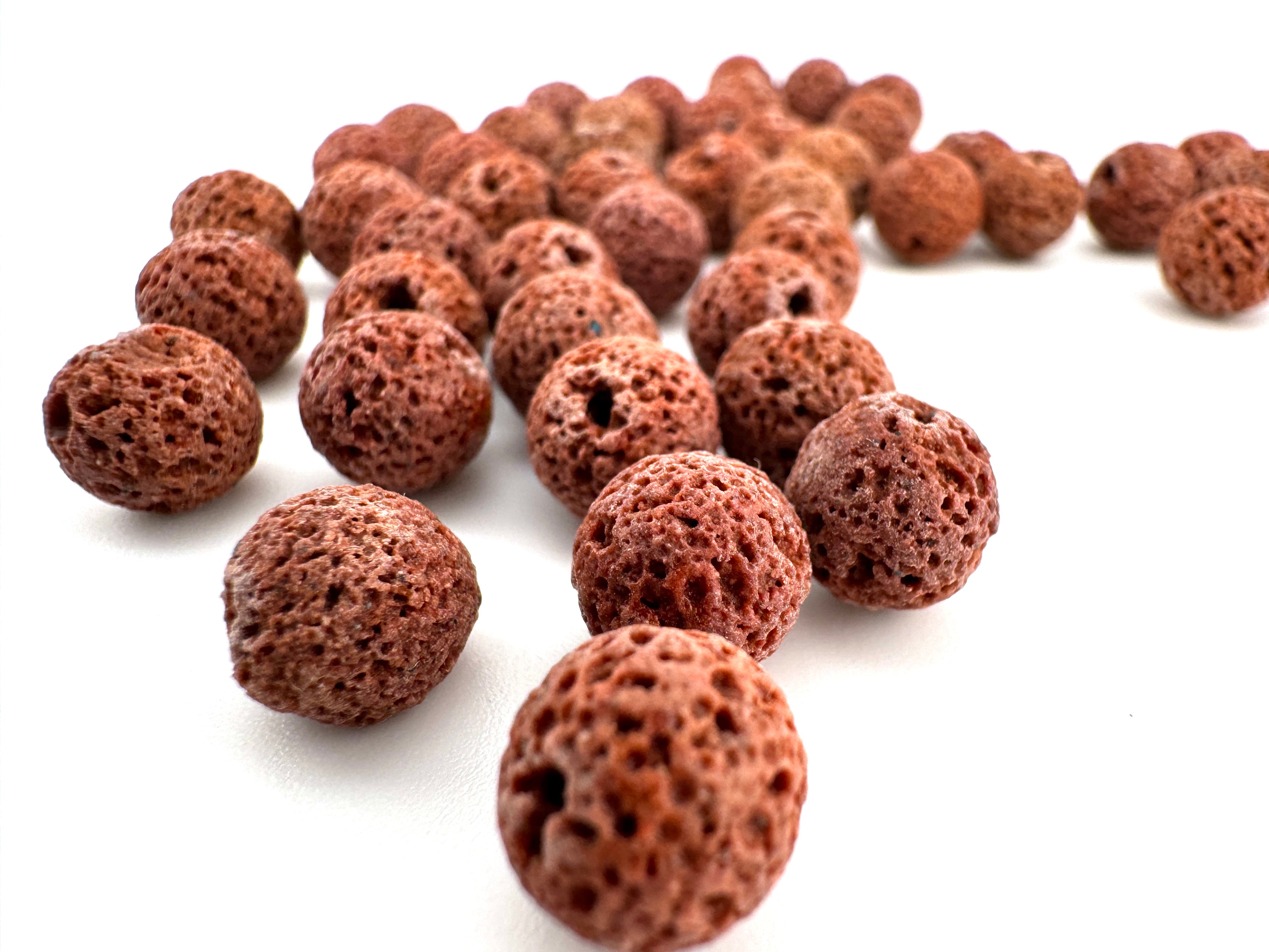 Dyed Lava Stone Brown Beads Available in 8mm Sizes