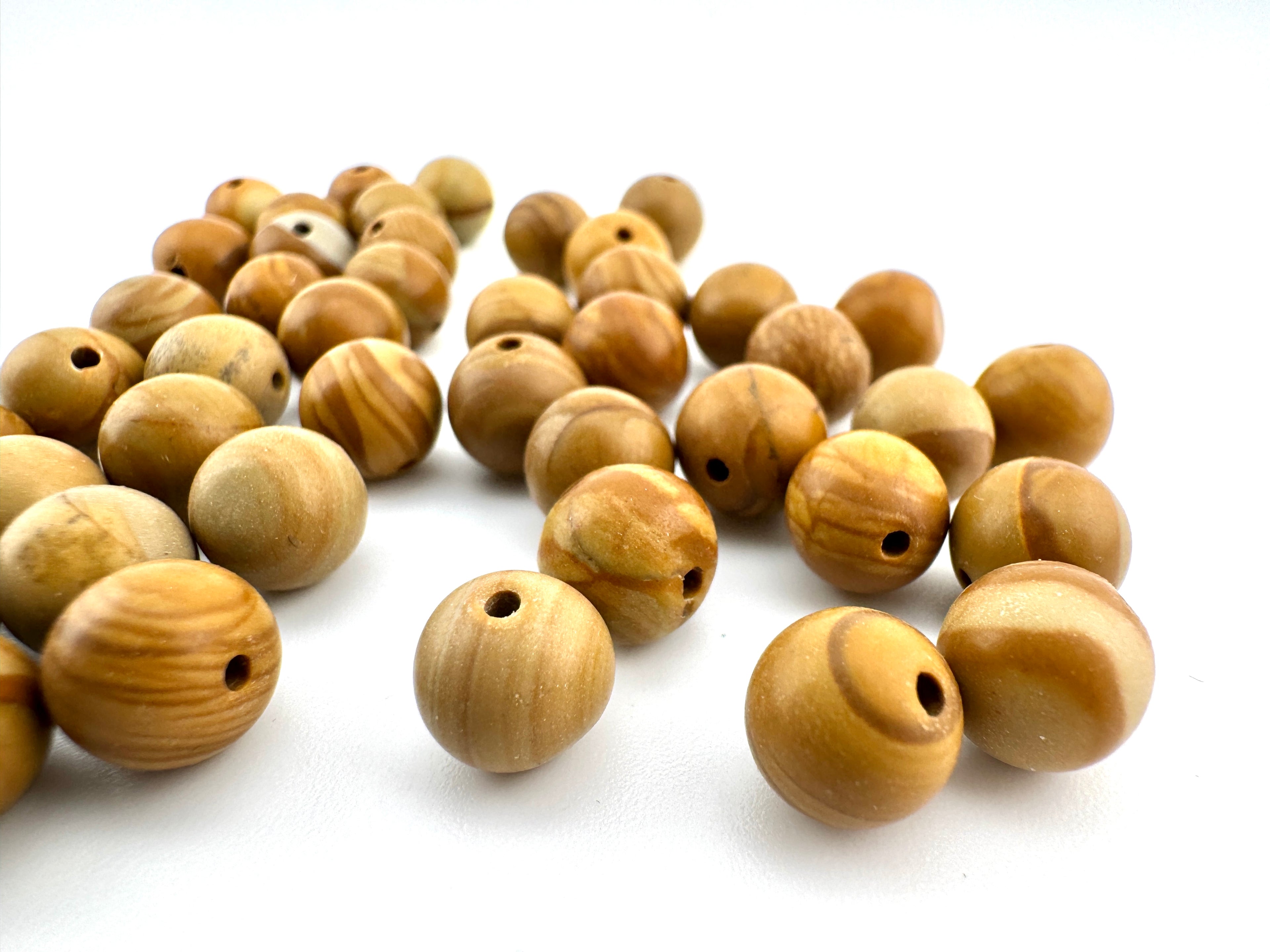 Light Brown Petrified Wood Beads Available in 6mm, 8mm, 10mm Sizes