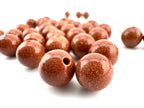 Gold Stone Man Made Beads Available in 6mm, 8mm Sizes