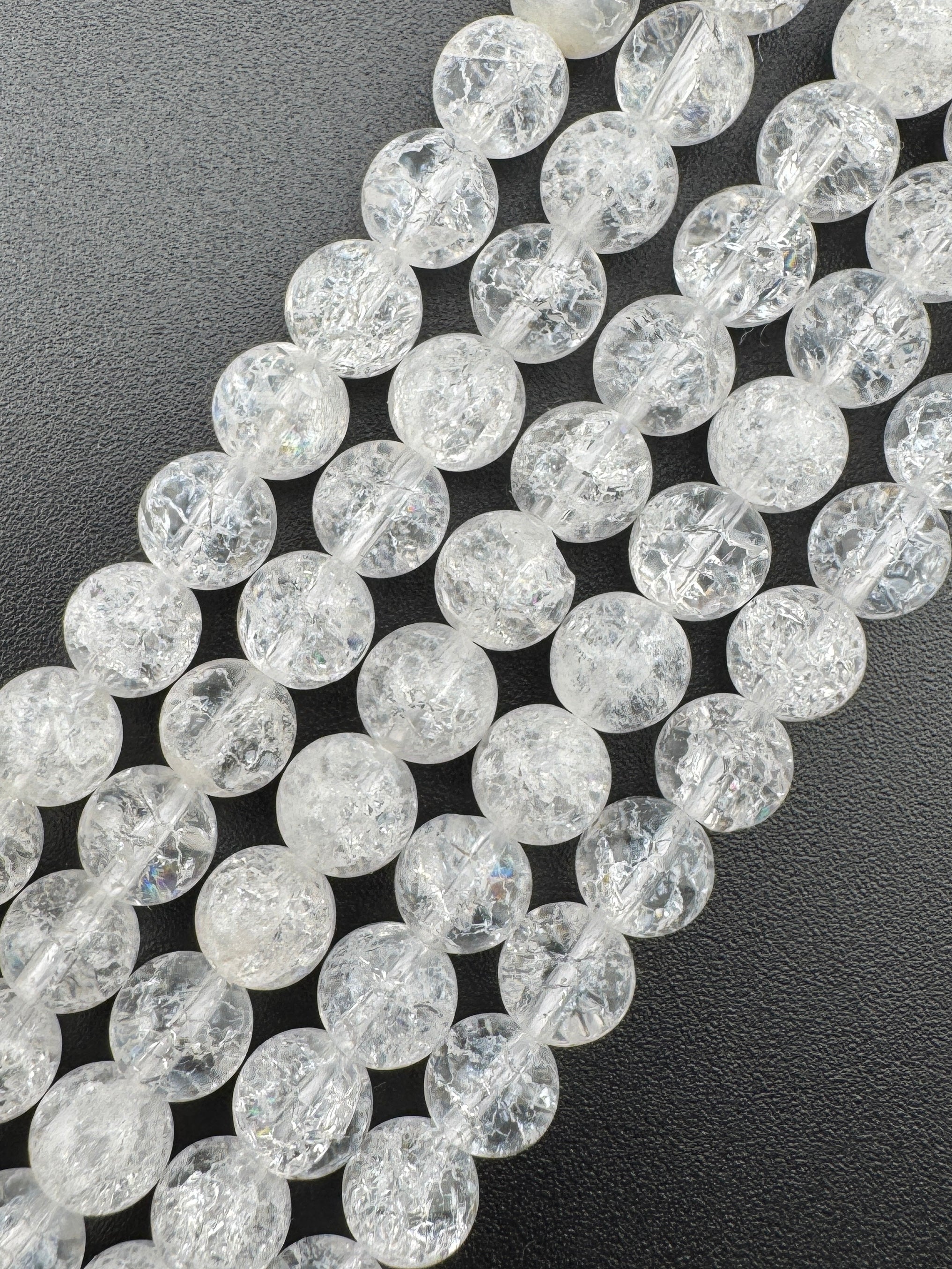 Crackle Quartz Beads Available in 6mm, 8mm, 10mm Sizes