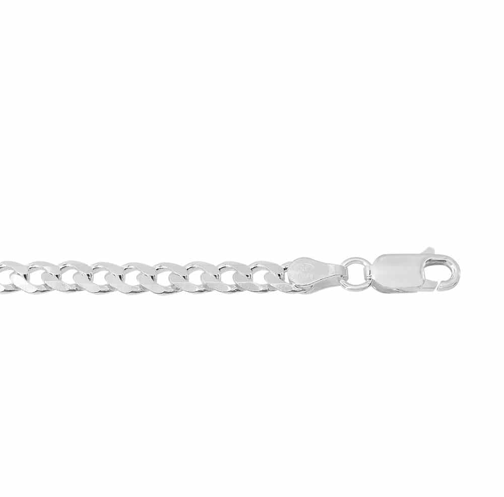 Sterling Silver, 3mm Curb Chain.