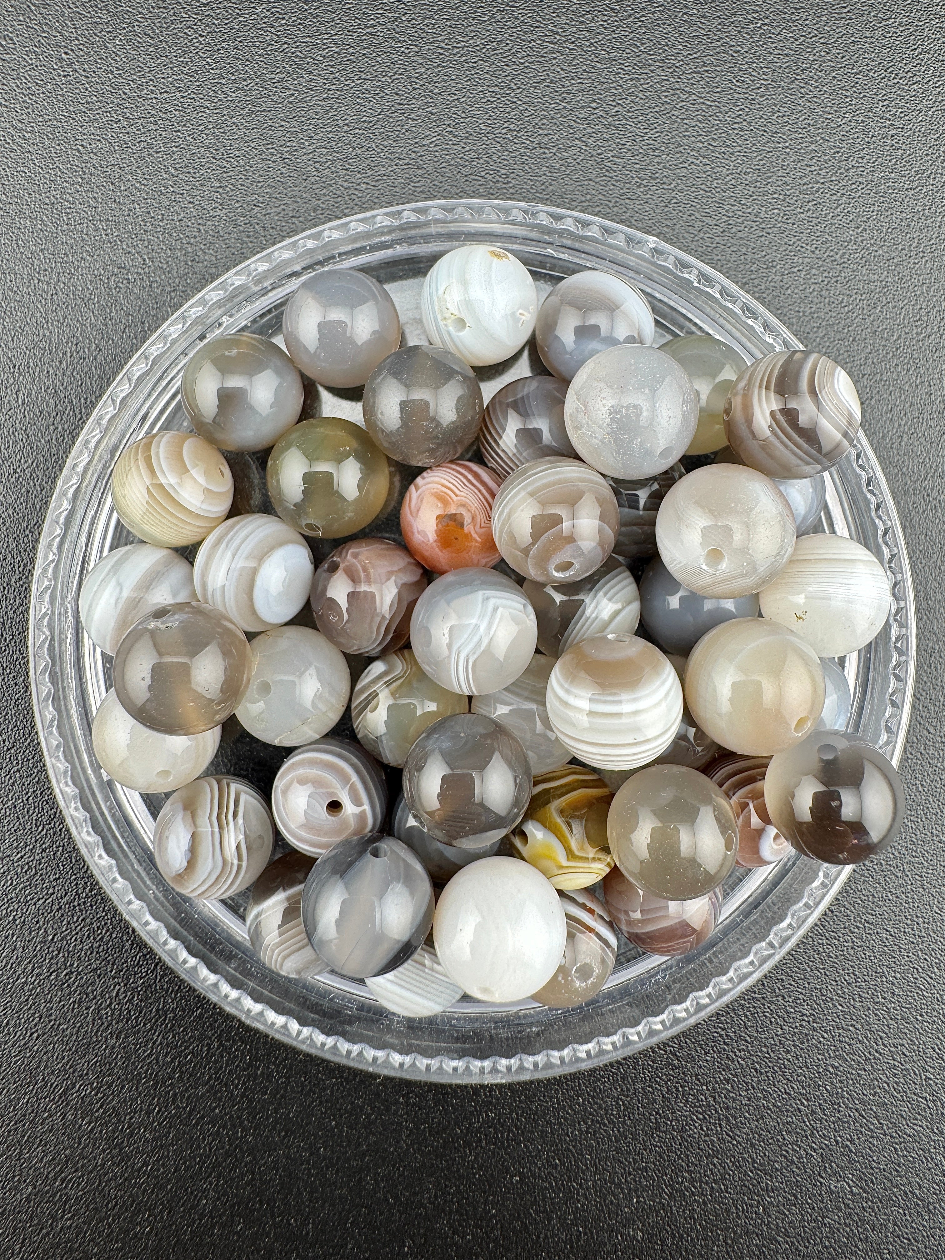 Botswanna Agate Beads Available in 4mm, 6mm, 8mm, 10mm Sizes