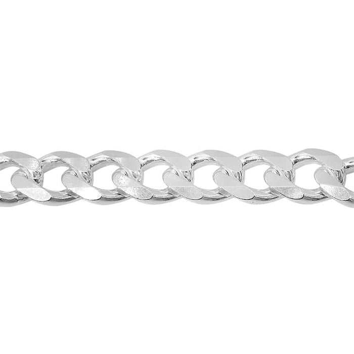 Sterling Silver, 5.7mm Curb Chain.