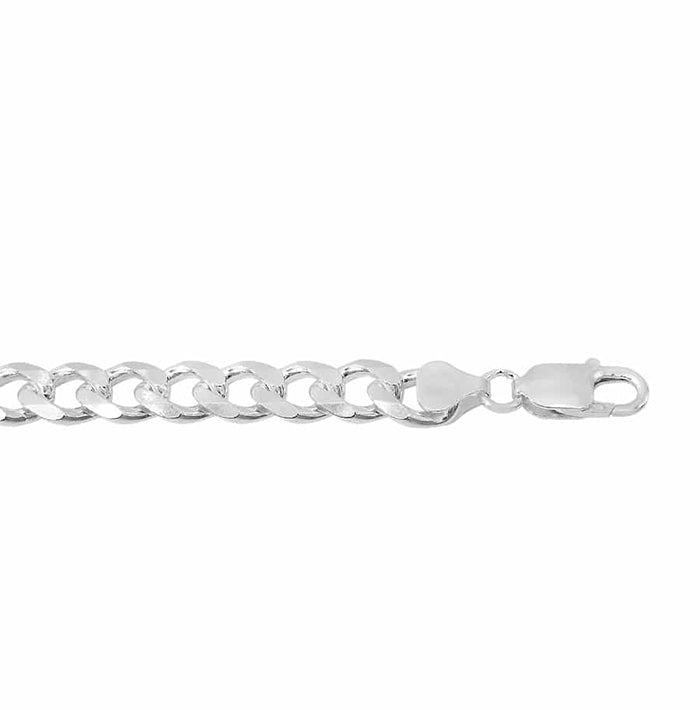 Sterling Silver, 5.7mm Curb Chain.