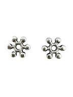 1.5x6.5mm Daisy Spacer Rhodium