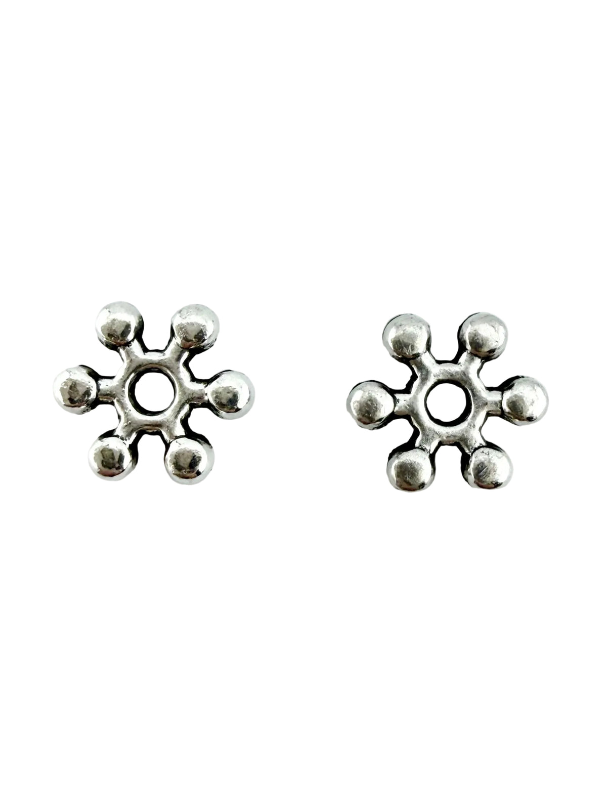 1.5x6.5mm Daisy Spacer Rhodium