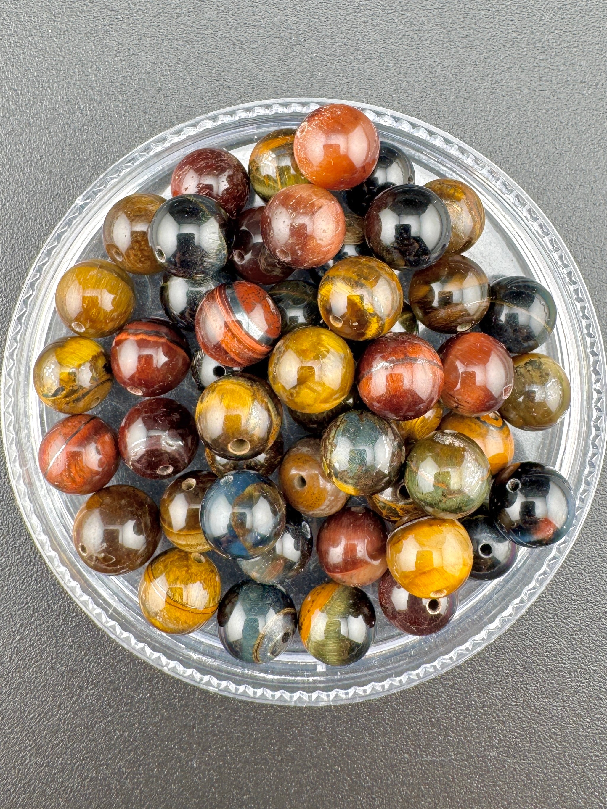 Tri Colour Tigers Eye Beads Available in 6mm, 8mm, 10mm, 12mm Sizes
