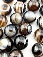 14mm Black Banded Agate